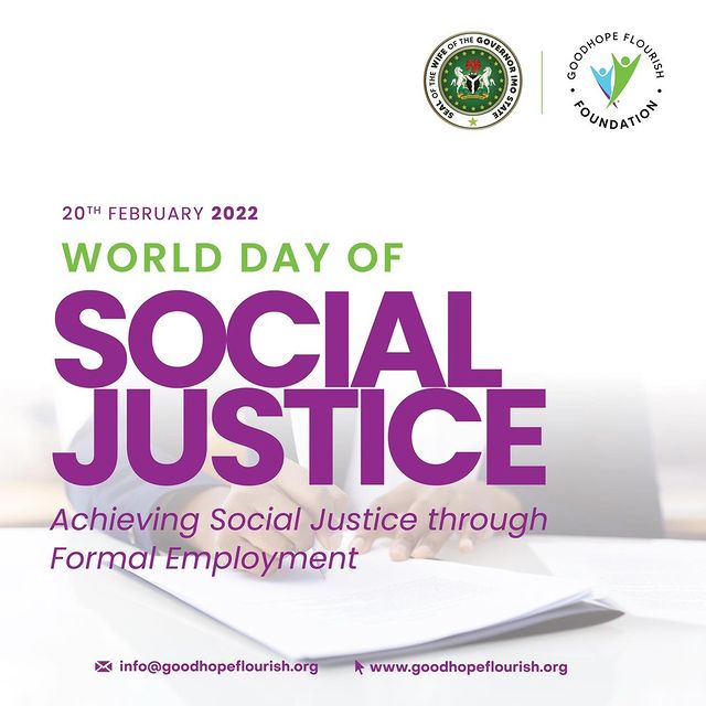 World Day For Social Justice, 2022!