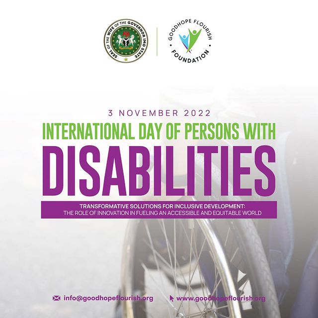 International Day For Persons With Disabilities, 2022.