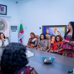 Imo First Lady, HE Chioma Uzodimma receives the wives of the former Interim Management Chairmen of Imo State