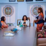 Imo First Lady, HE Chioma Uzodimma receives the wives of the former Interim Management Chairmen of Imo State