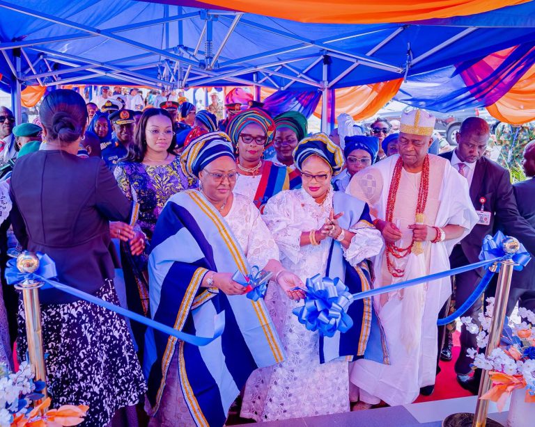 Imo First Lady, Barr Chioma Uzodimma attends the commissioning of the NAFOWA Secondary School & NAFOWA Little Angels School in Asokoro, Abuja