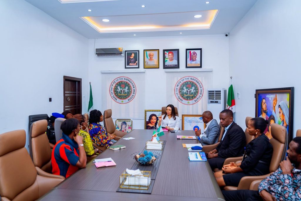 Representatives of the National Agency For The Prohibition Of Trafficking in Persons, Imo State Chapter pay a courtesy visit to the Imo State First Lady, HE Chioma Uzodimma