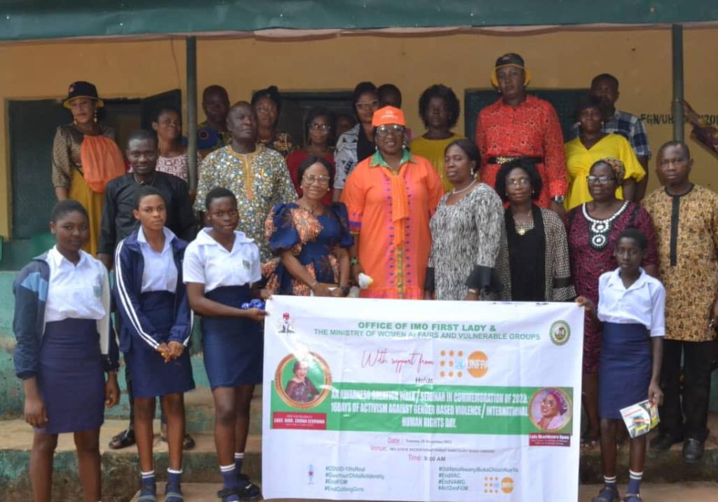 16 Days of Activism Against Gender-Based Violence - A Visit to Secondary Technical School Umuariam, Obowo, Imo State